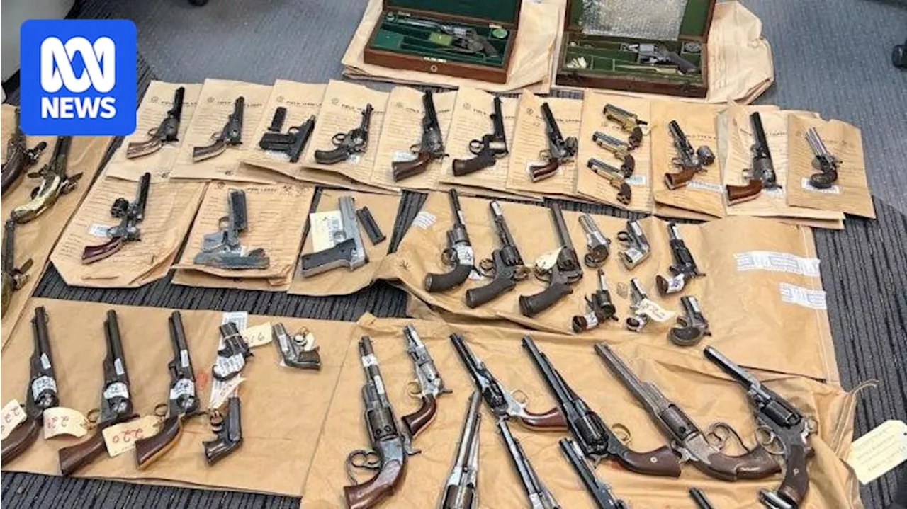 Man refused bail after 63 firearms found on property near Newcastle