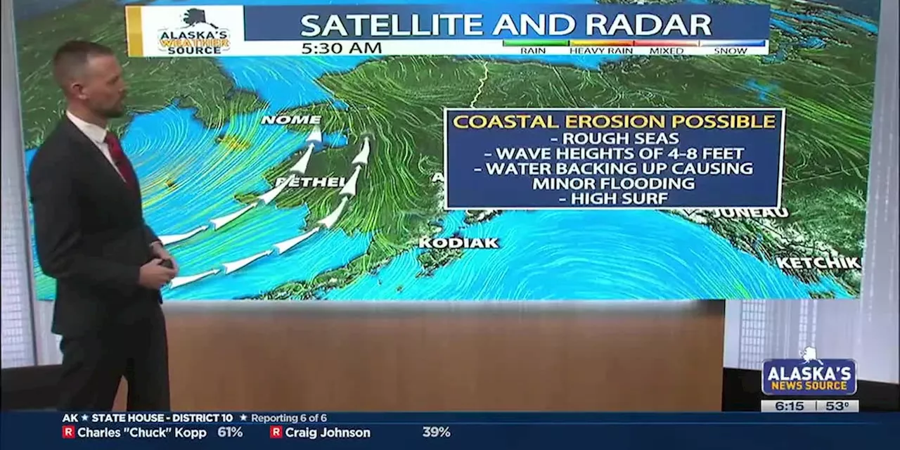 Former Typhoon Ampil moves north into the Bering Sea