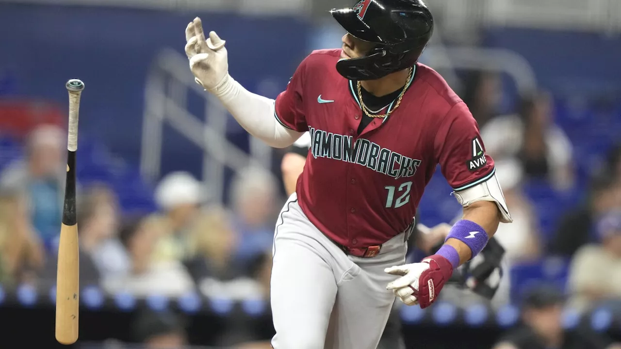 Corbin Carroll homers as the Arizona Diamondbacks beat the Miami Marlins 3-1