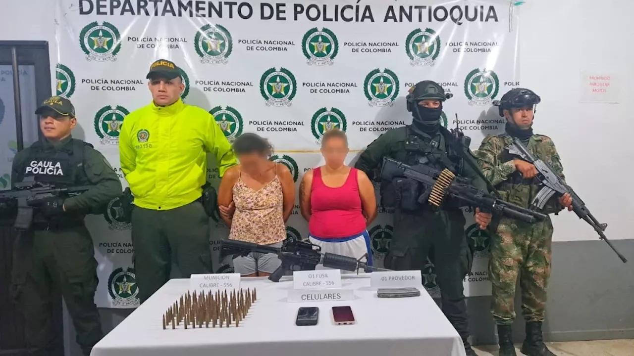 Capturan en Betulia a dos mujeres con armamento usado para atacar a la comunidad