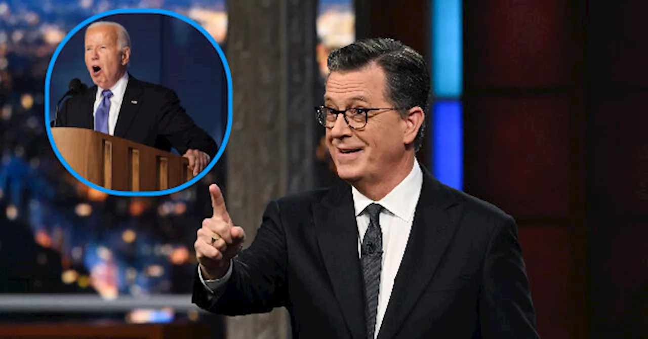 Stephen Colbert Mocks DNC Day One: Biden Proved He Can Stay Up Past 8 P.M.