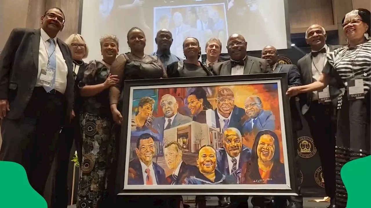 Chief Justice Raymond Zondo Retires in Emotional Farewell; Ramaphosa Gifts Painting