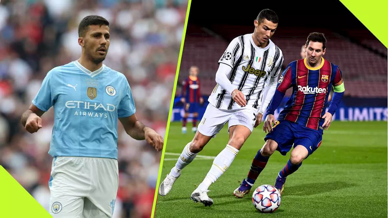 Rodri Snubs Messi and Ronaldo, Names Man City Teammate As the GOAT