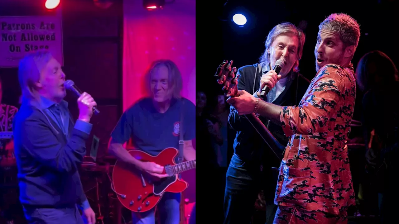 Paul McCartney surpreende ao participar de show de Chad Smith em um bar; veja