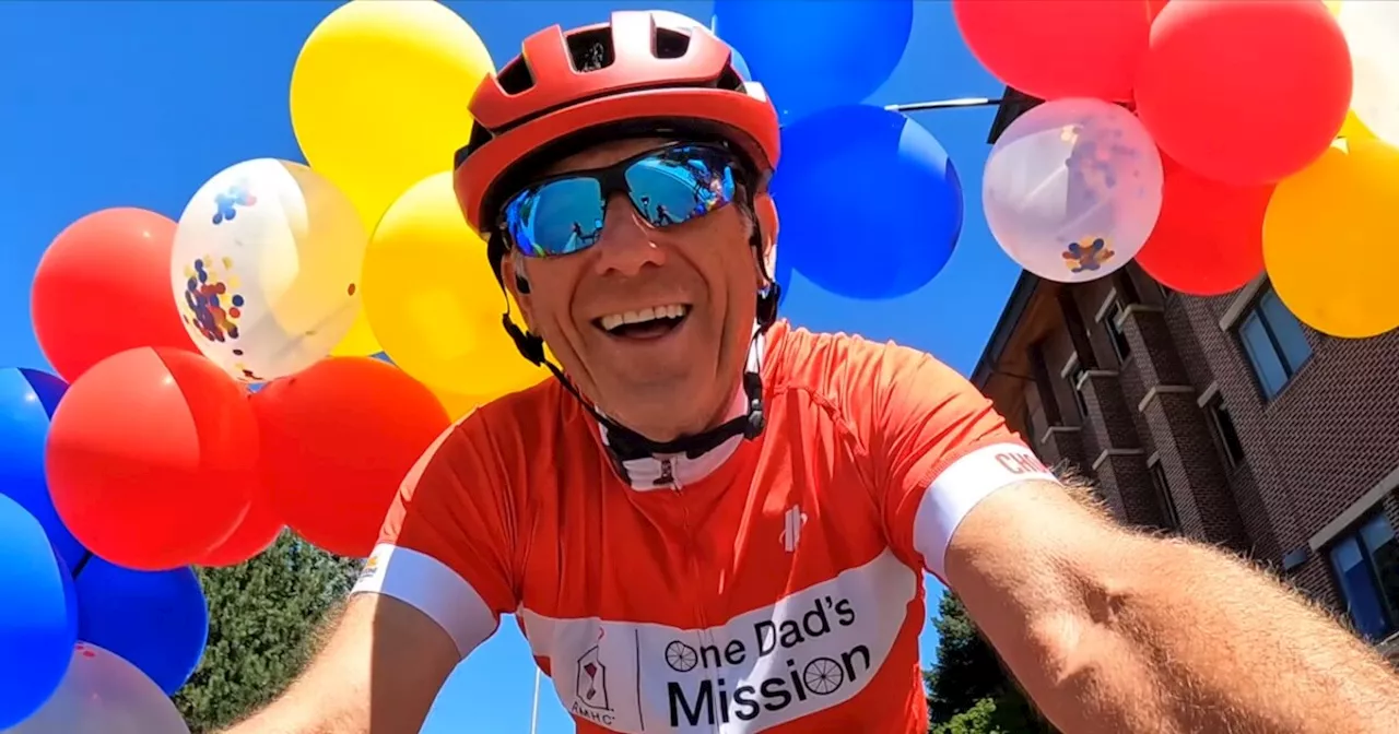 Father biking 4,600 miles to build support for the Ronald McDonald House Charities