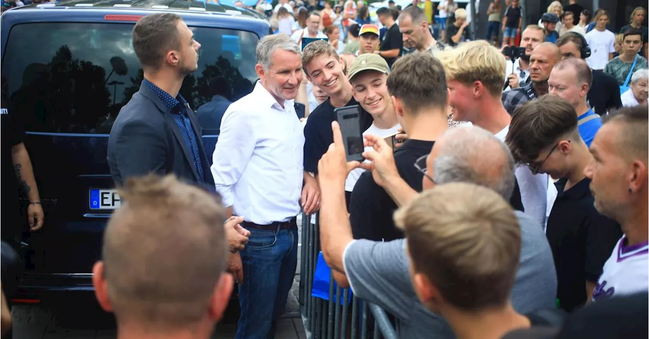 Demonstranten verhindern Auftritt von AfD-Politiker Höcke in Jena