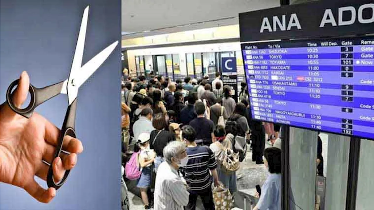 Flights cancelled in Japan after scissors go missing