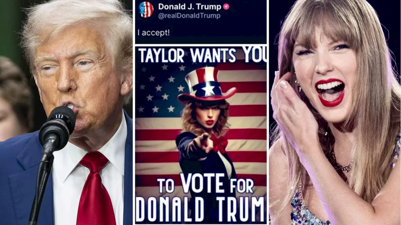 Taylor Swift stöttar Trump i valet