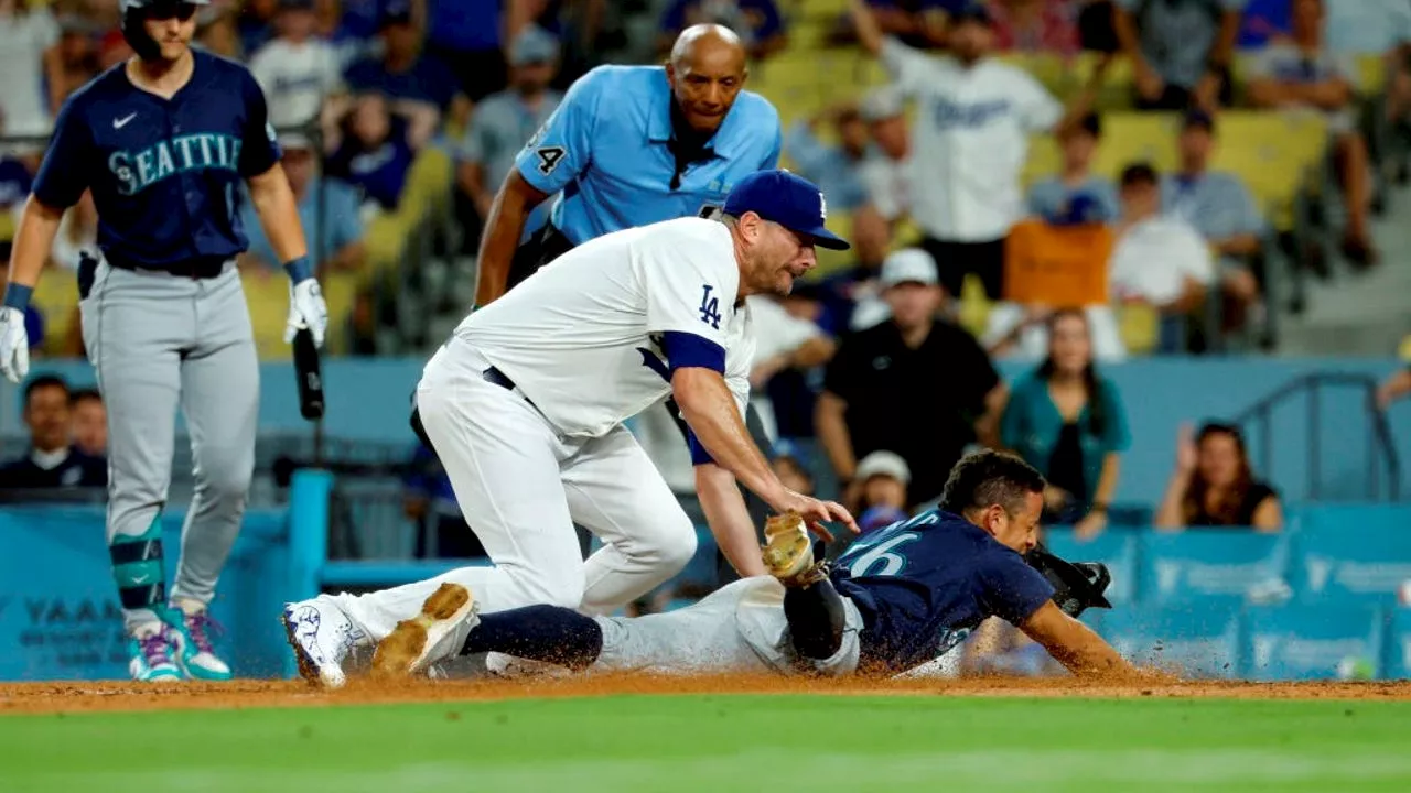 Seattle Mariners squander 3-0 lead, lose 6-3 to Dodgers