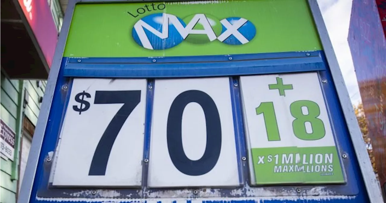 Lotto Max jackpot ticket worth $70M sold in Ontario