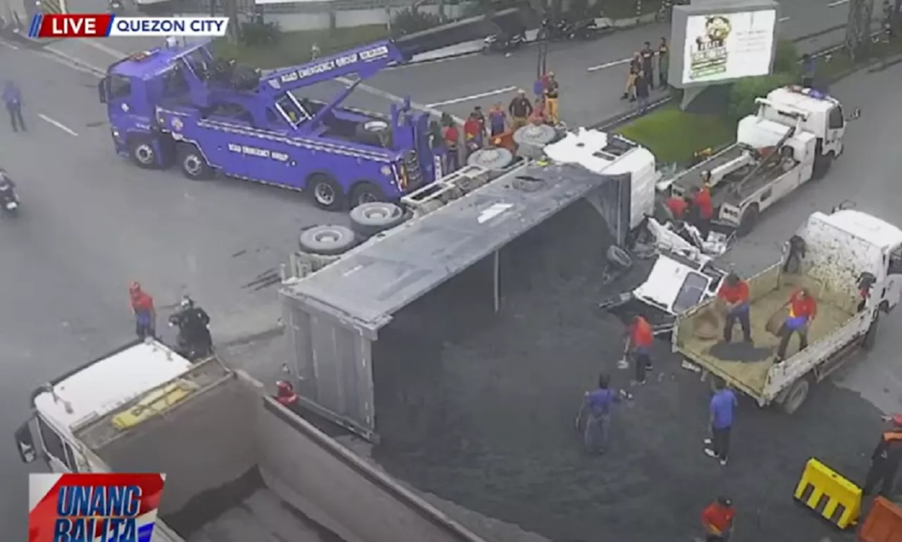 10 hurt in Libis truck-van collision