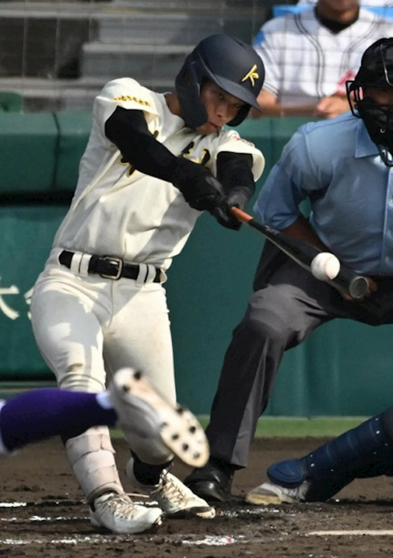 神村学園・上川床、5試合連続適時打で先制 悔しさ糧に 夏の甲子園