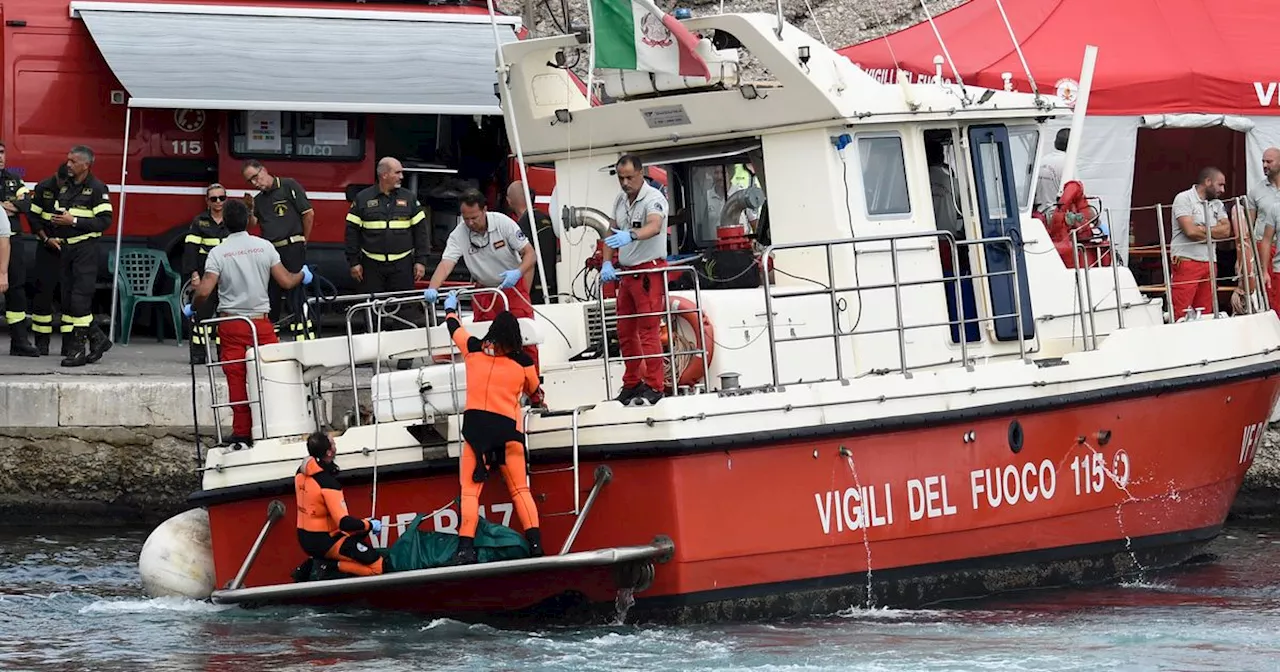 Four Bodies Recovered In Search After Superyacht Sinks Off Italian Coast