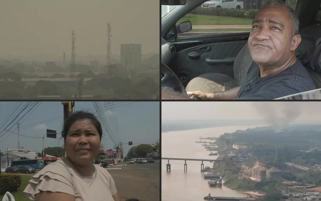 'Temos dificuldades para respirar', lamentam afetados por fumaça de queimadas em Rondônia