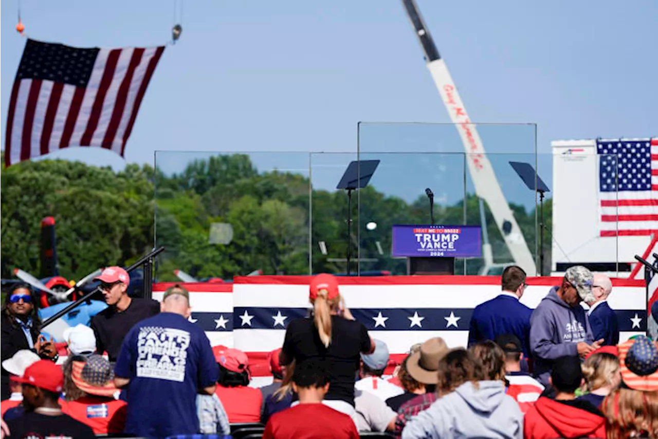 Trump is set to hold his first outdoor rally since last month's assassination attempt