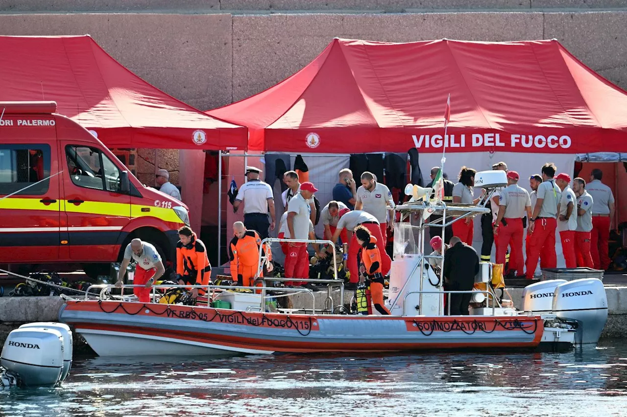 Sicile: l'espoir s'estompe au troisième jour de recherche des disparus du super yacht