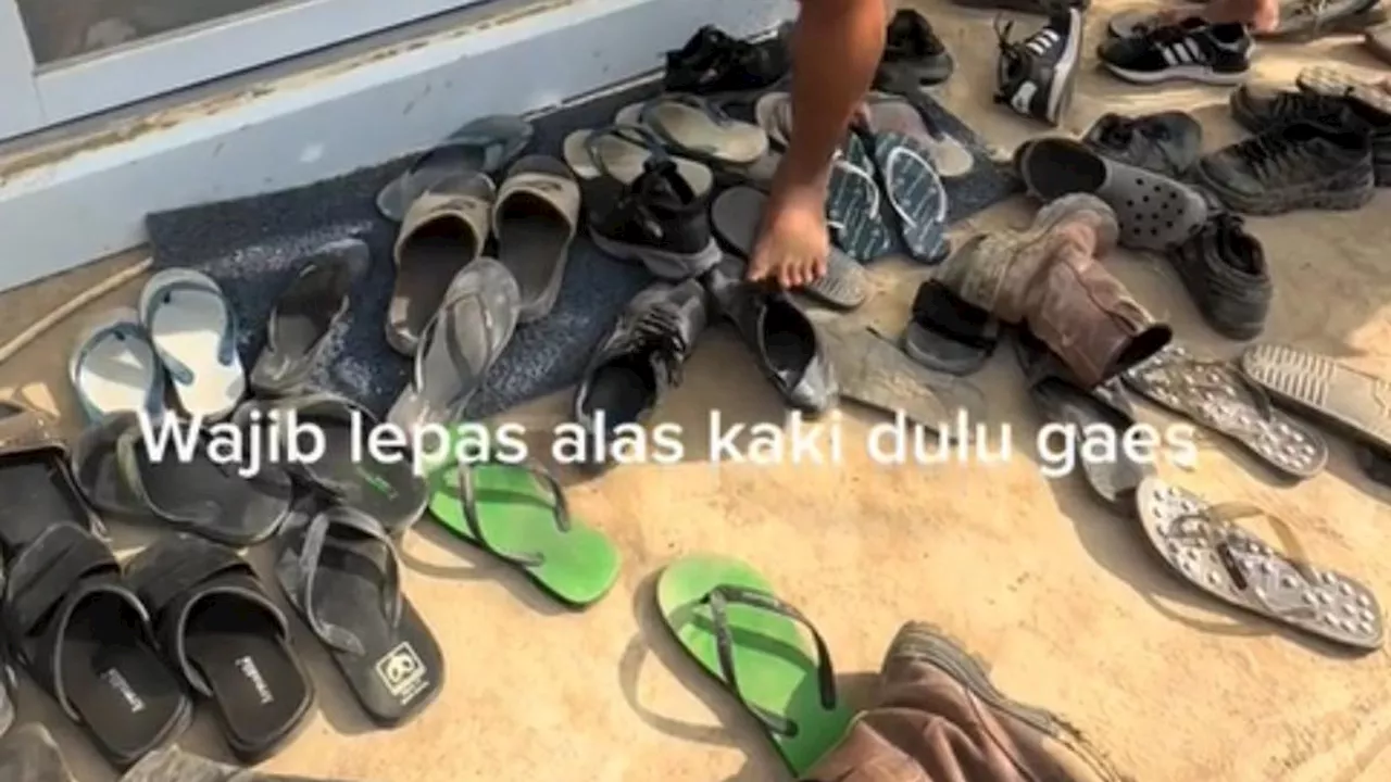 Video Pembeli Lepas Alas Kaki Diduga di Minimarket IKN Bikin Warganet Heran