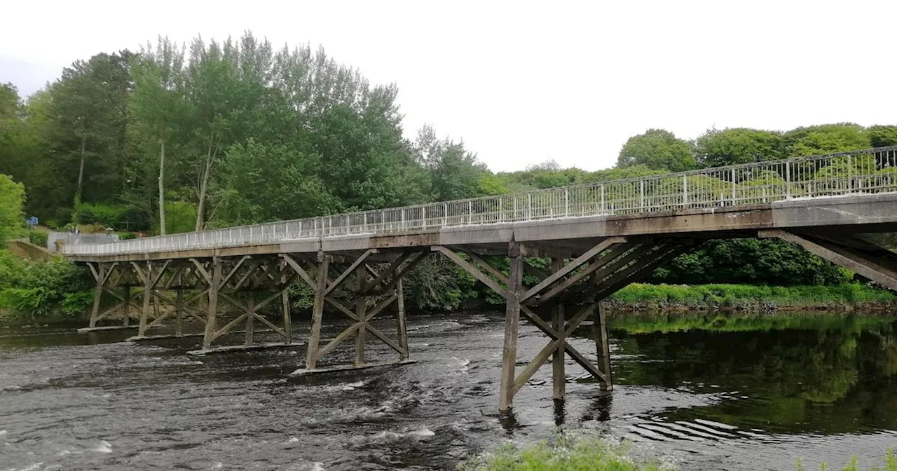 Emotional moment demolition works began on historic bridge