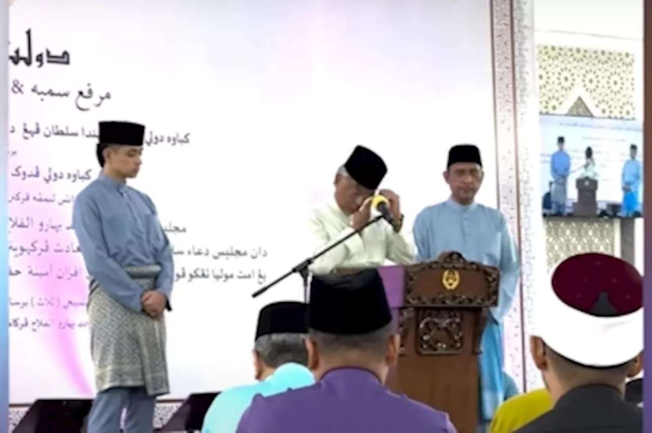 Emotional Pahang Sultan brought to tears while speaking about daughter’s upcoming nuptials (VIDEO)