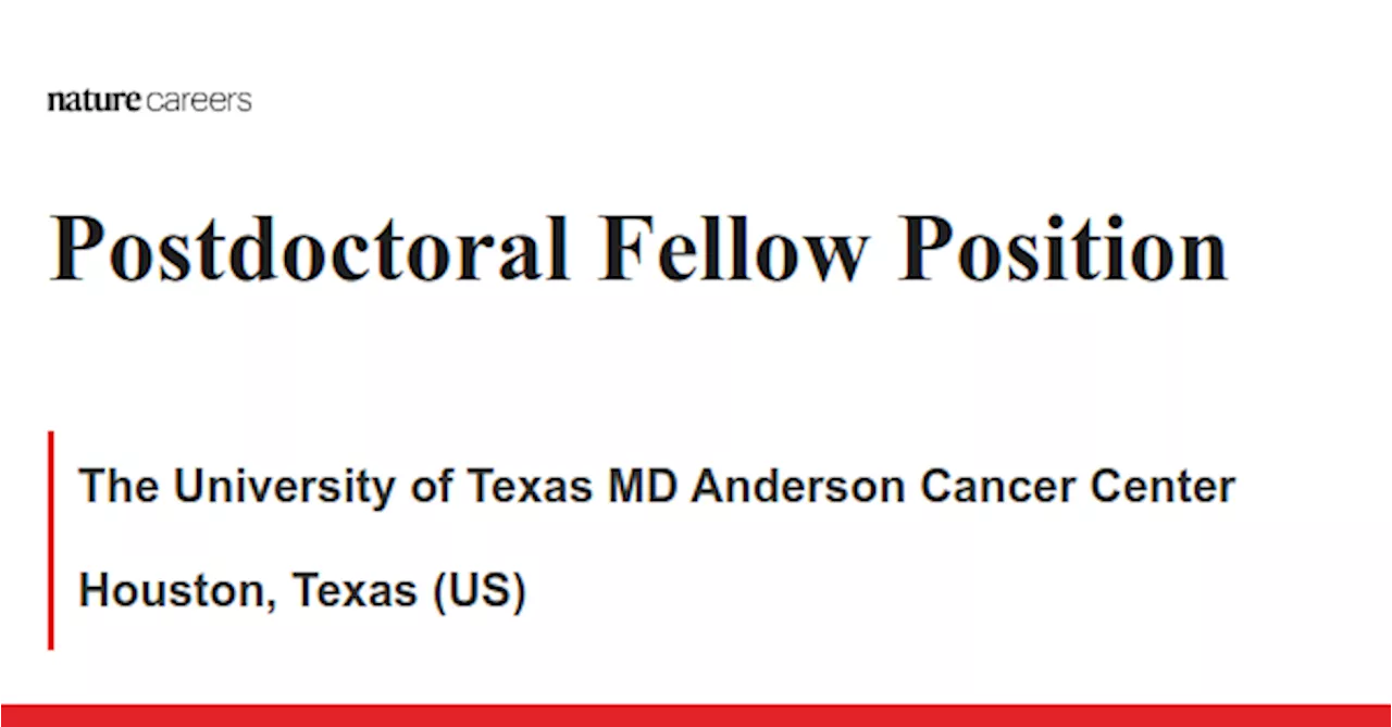  Breast Medical Oncology - Houston, Texas (US) job with The University of Texas MD Anderson Cancer Center