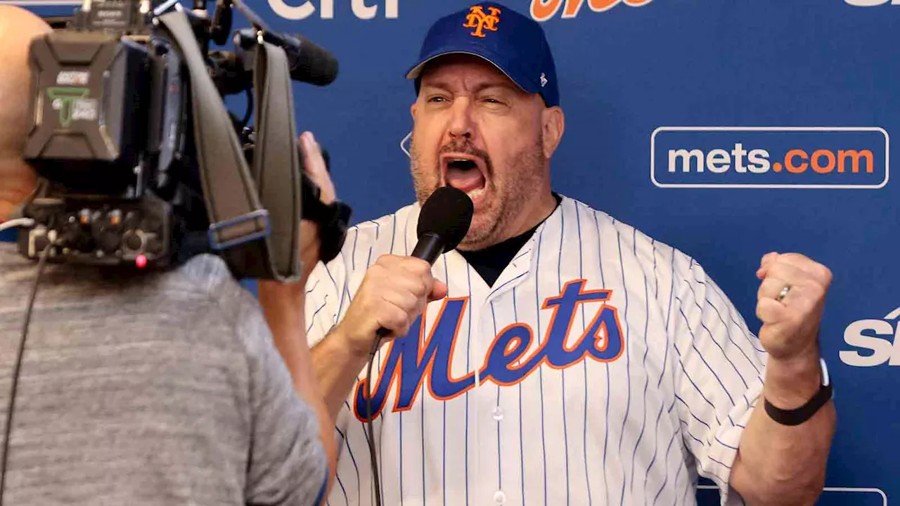 Kevin James recreates his epic Daytona 500 intro at New York Mets game