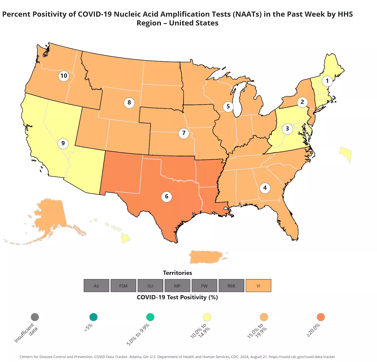 COVID Update: Map Shows Highest US Rates As New Variant Spreads