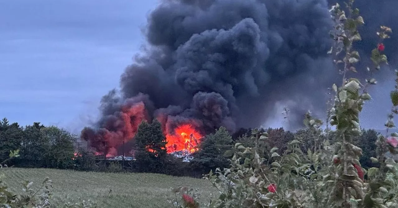 Fire near Retford live updates as eight fire engines attend recycling centre blaze