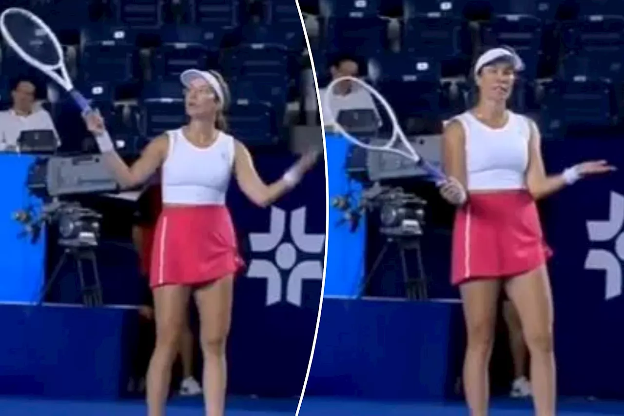 Danielle Collins lashes out at raucous fans during stunning Monterrey Open upset