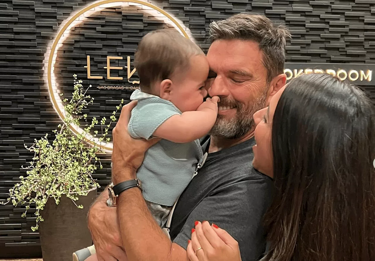 Julián Gil comparte tiernos momentos con su nieto y familia