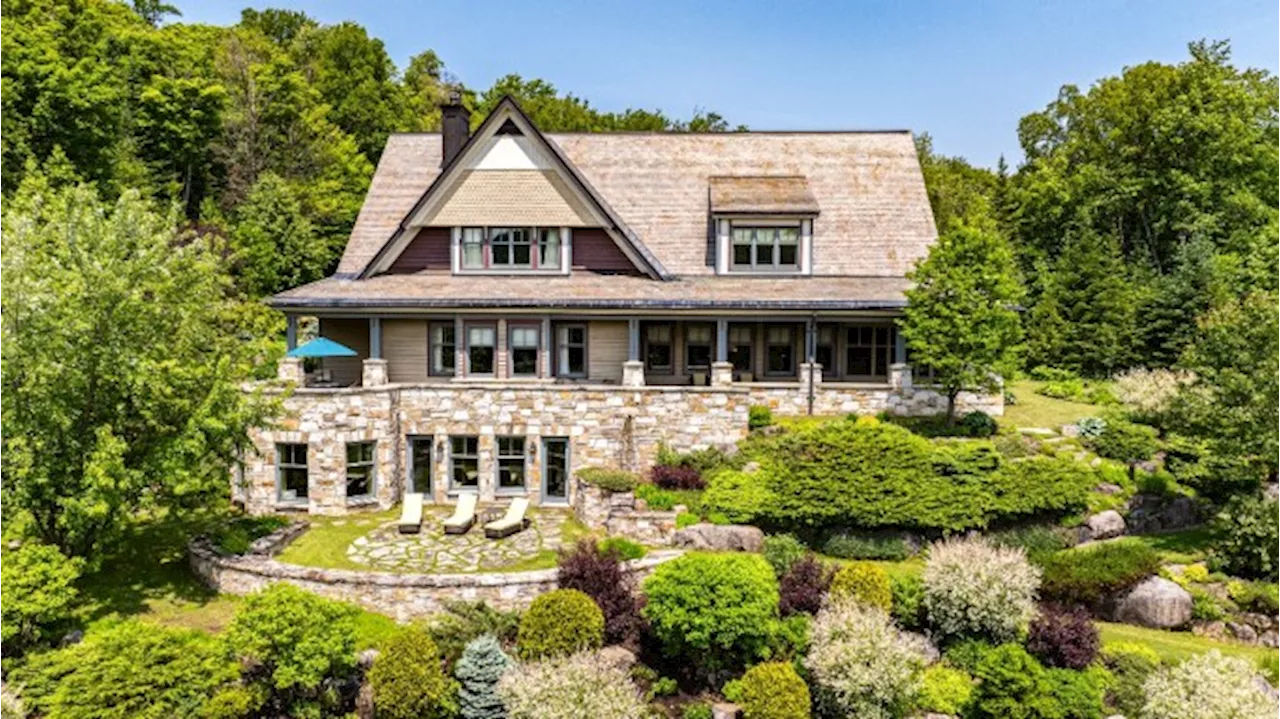 This $16 Million Arts & Crafts-Style Mansion Overlooks a Pristine Lake in Canada