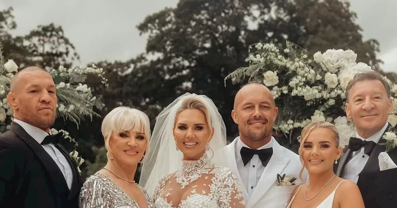 Conor McGregor shares look inside sister Erin's wedding as he poses with family