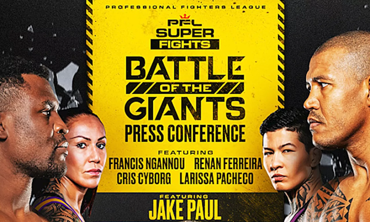 Professional Fighters League Reveals Plans for Battle of the Giants Press Conference