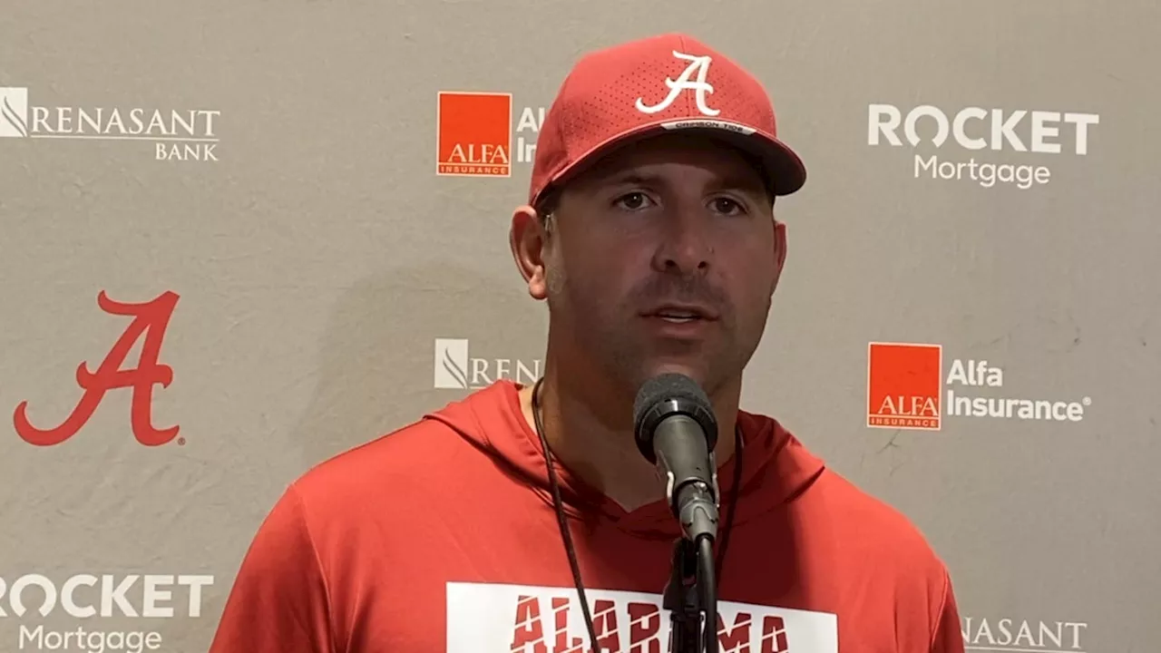 Everything Alabama Offensive Coordinator Nick Sheridan Said After Crimson Tide Practi