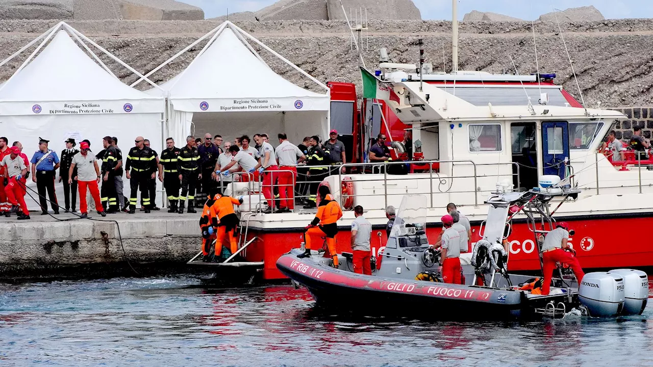 Five bodies found by divers searching sunken Bayesian superyacht