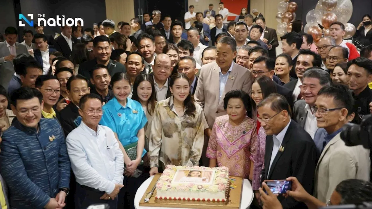 Pheu Thai MPs mark PM Paetongtarn’s 38th birthday, honour Srettha