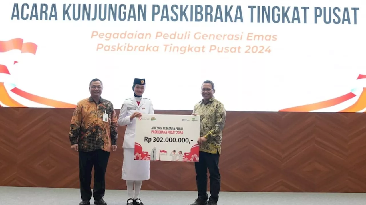 Peduli Generasi Emas, Pegadaian Berikan Apresiasi untuk Paskibraka 2024