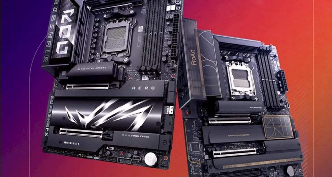 Asus revela 9 novas placas-mãe X870 para CPUs Ryzen 9000