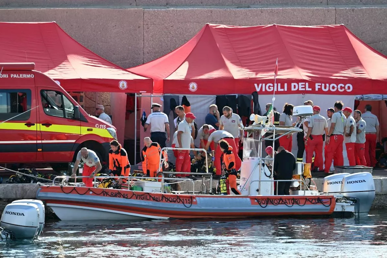 Hope fading as search for Sicily yacht missing enters third day