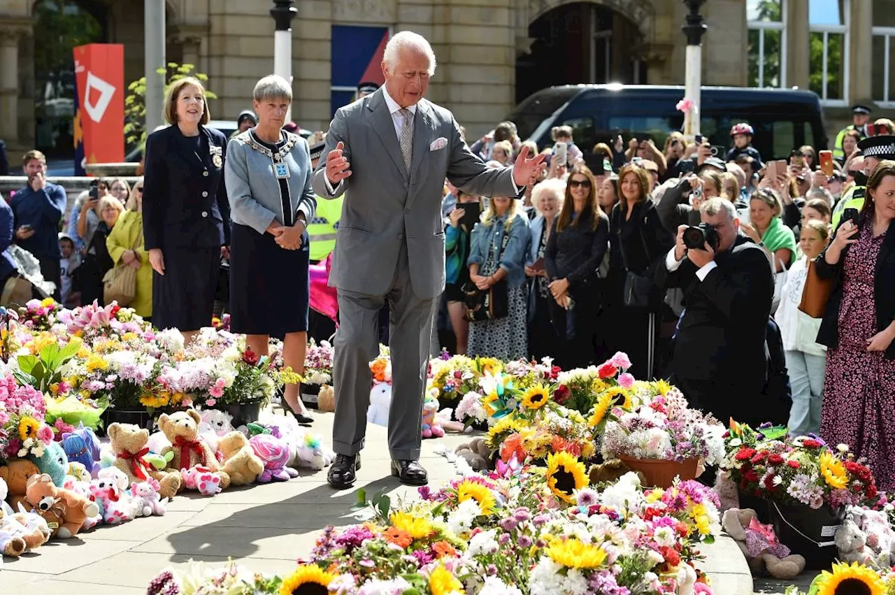 King Charles III meets survivors of child stabbings that sparked riots