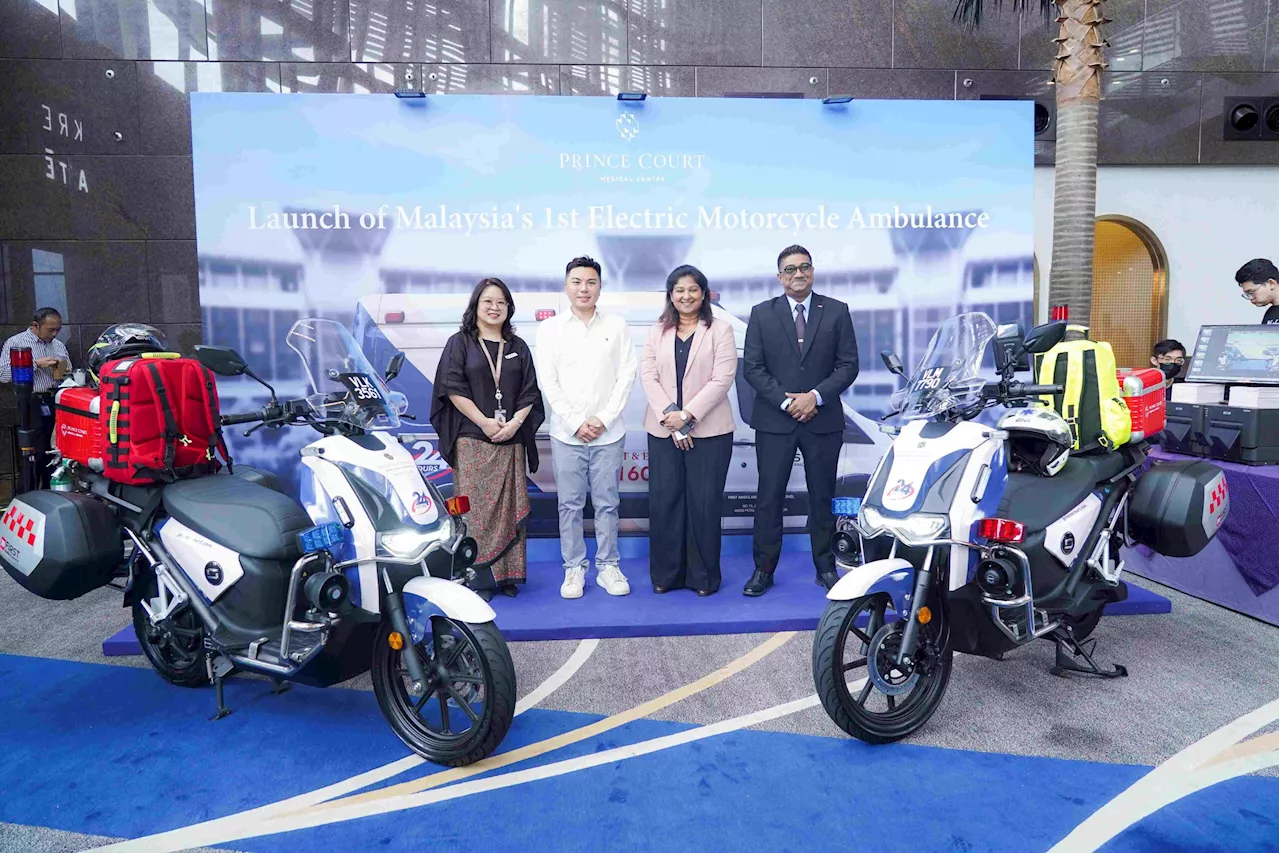 Prince Court lancar ambulans motosikal elektrik pertama Malaysia