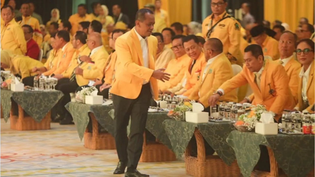 Pidato Perdana Ketum Golkar, Bahlil Singgung Orang yang Persoalkan Hubungannya dengan Jokowi