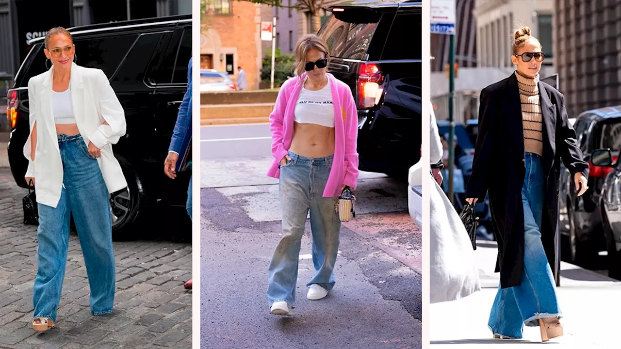 Los MEJORES looks de Jennifer Lopez con baggy jeans