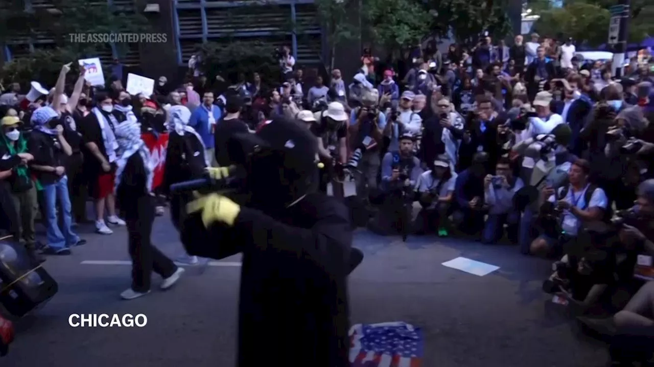 At least 55 arrested after clashes with police outside Israeli Consulate in Chicago during DNC