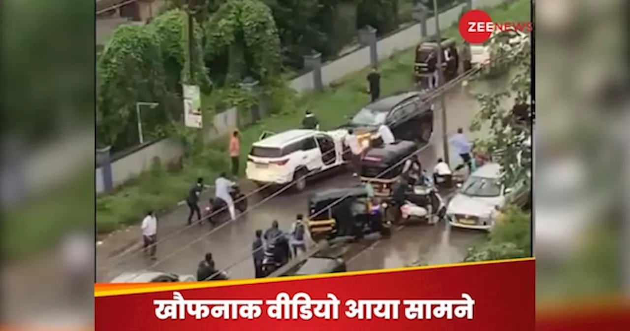 सनकी बेटे पर सवार हो गया भूत! SUV से पिता की कार को मारी टक्टर; बीच सड़क मचाया कोहराम