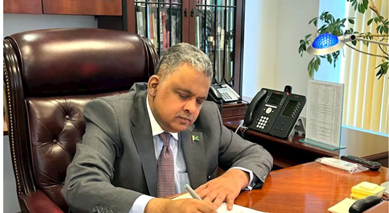 Rizwan Sheikh assumes charge as Pakistan’s ambassador to US