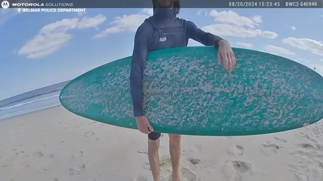 Belmar Police release body cam video of surfer arrested on beach