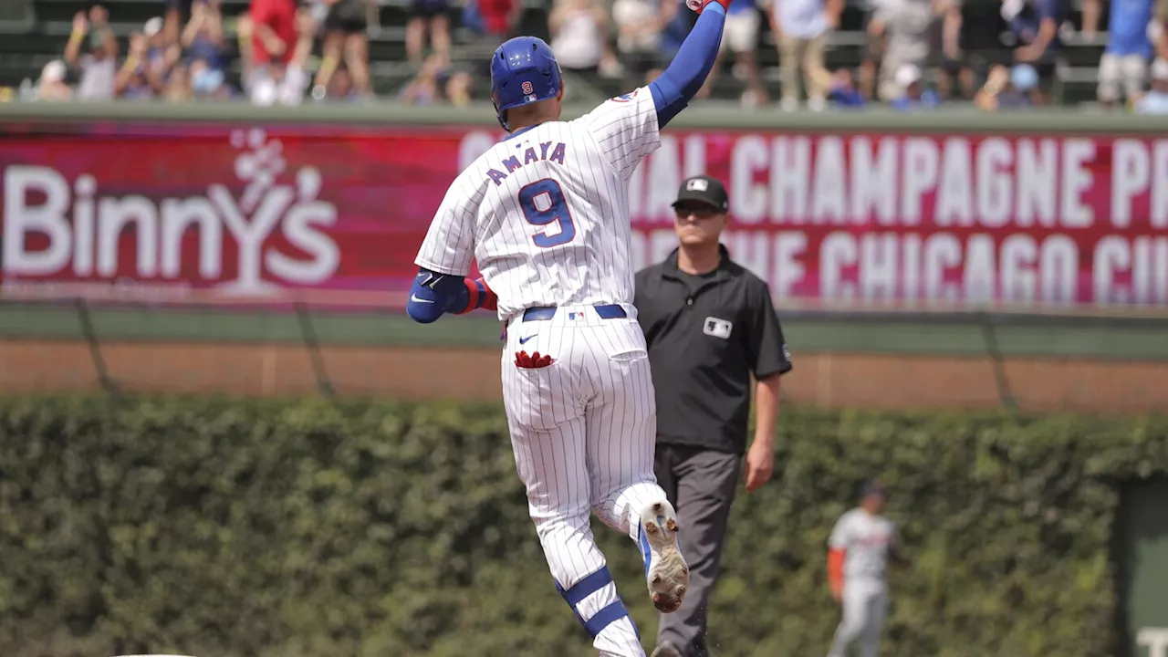 Miguel Amaya hits his first career grand slam and drives in 5 as the Cubs pound the Tigers 10-2