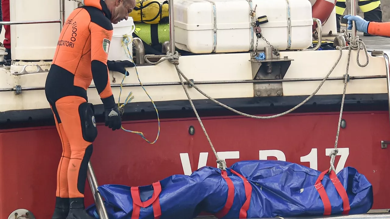 Rescuers recover fifth body from sunken superyacht off Sicily; 1 woman still missing