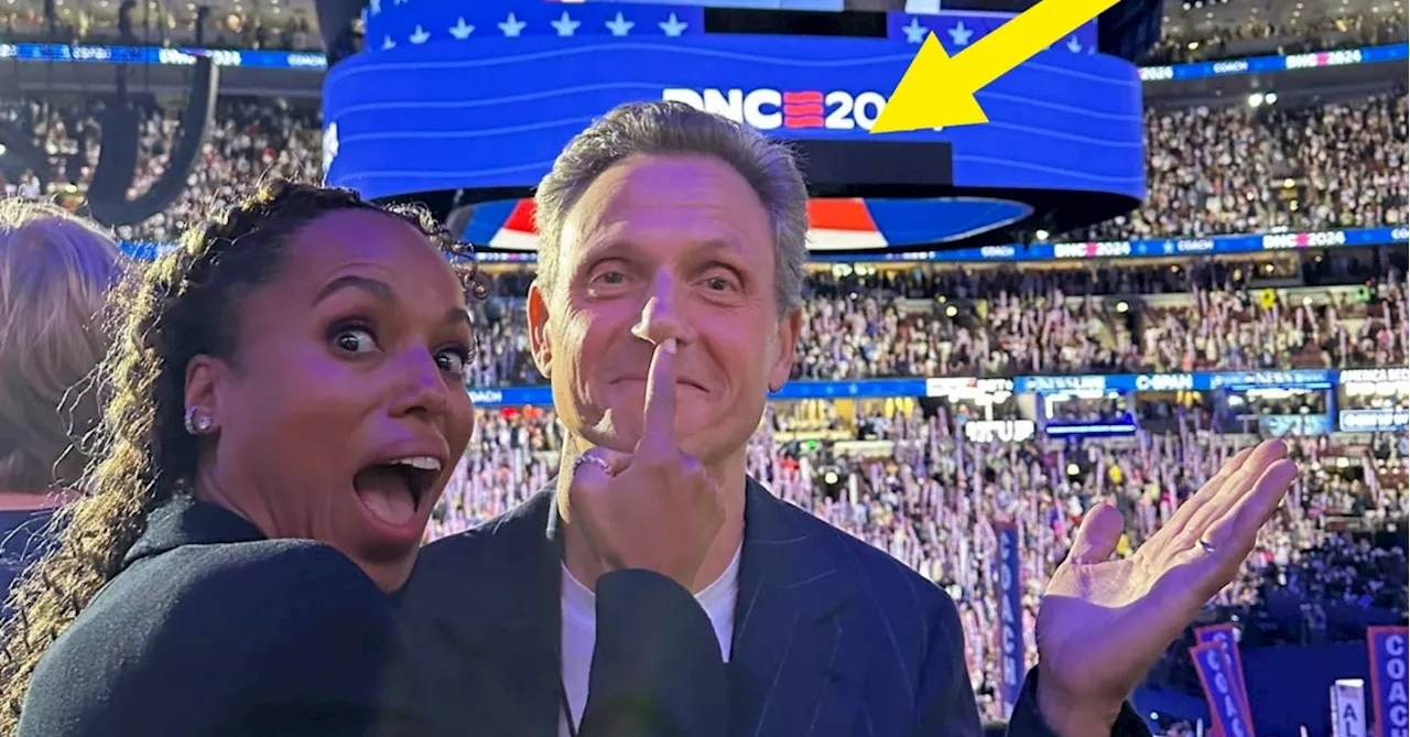 Kerry Washington And Tony Goldwyn DNC Reunion Reactions