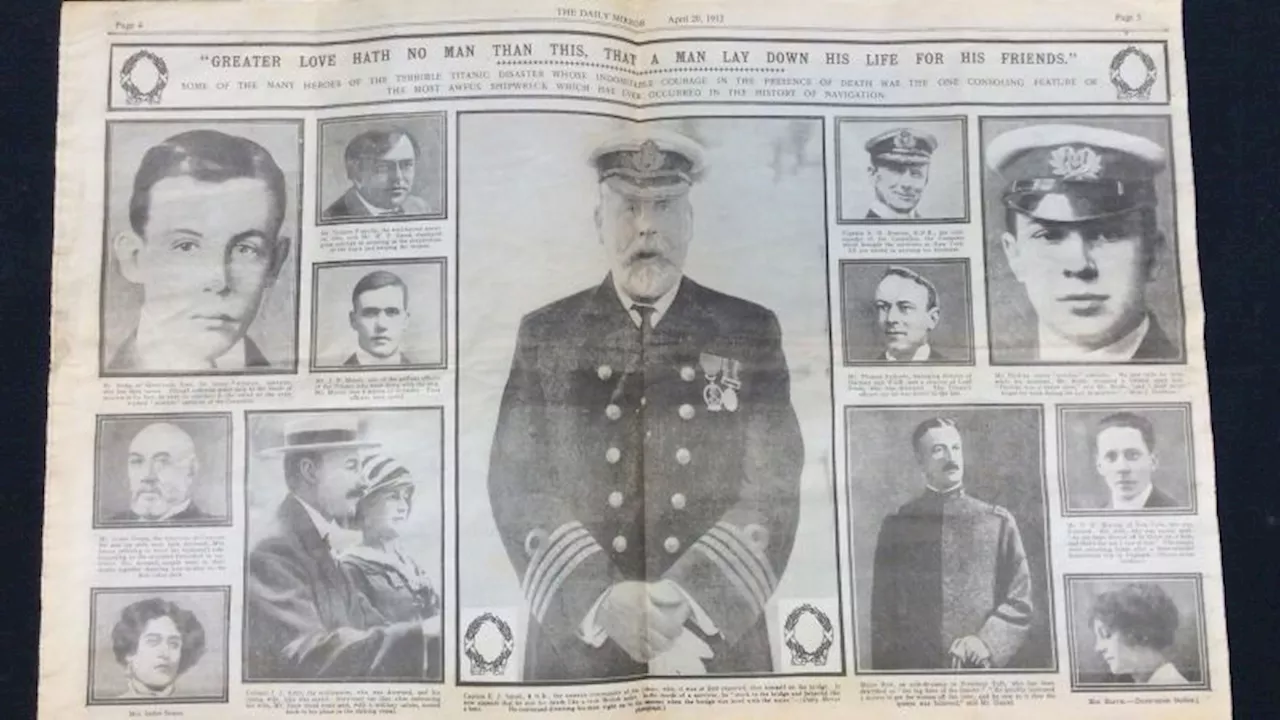 Titanic newspaper article discovered in wardrobe after 112 years